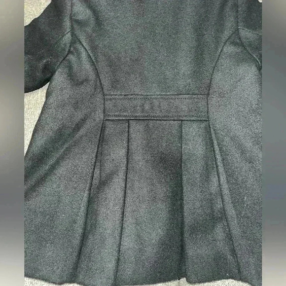 Old Navy Button Black Pea Coat girls winter dress up - Picture 3 of 6